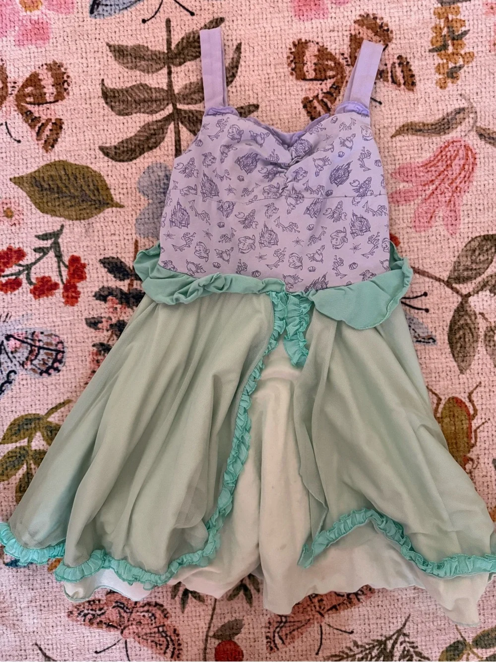 Disney Story Play Little Mermaid Ariel Dress Sz 7/8